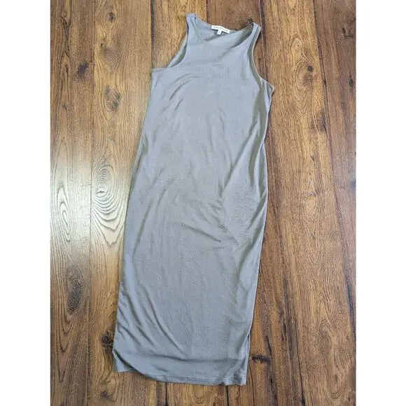 Good American Micro Rib Sleeveless Midi Bodycon Dress 4 - Picture 2 of 7